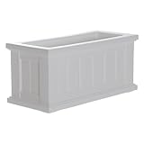 Mayne 4839-W Cape Cod Patio Planter 24x11 White