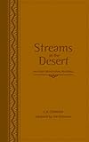 Streams in the Desert: 366 Daily Devotional Readings, Walnut, Italian Duo-tone
