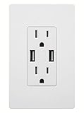 TOPGREENER TU2154A 4.0A High Speed USB Charger w/ 15A Tamper Resistant Duplex Receptacle by Top Gree