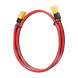 uxcell XT60延長ケーブル 12AWG 2 ft メス-オス ティンメッキ銅XT60コネクタ電源ケーブル UL2468 RCバッテリー ポータブル電源ステーション ソーラーシステム用
