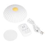 VBESTLIFE LED 　 ナイトライト　リモコンコントロール　菊の花柄　充電電池付き(ホワイト)