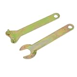 uxcell　アングルグラインダースパナ　ツール　メタル　14.3mmオープンエンド幅　2個入り