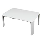折れ脚 ローテーブル 75cm (W75, ホワイト)