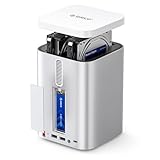 ORICO MiniTower Mac mini ハイブリッドストレージシステム HDD ケース 3.5インチ 2台 24TB*2 RAID ケース SSD ケース 8TB（NVMe/SATA） USB3.2 10Gbps Macmini m4 ドッキングステーション SD/TFカードリーダー USB2.0*3 M435