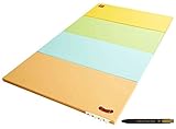 [デザインスキン] Designskin キャンディマット 240cm (MP04-CNDY240) 4段折りたたみ演劇のマット (135x240x4cm) ケバケバフルーツ + Free Gift 