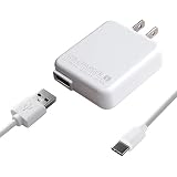 カシムラ AC充電器 1.5A Type-C 1m ホワイト 難燃性材料 100V〜240V対応 NAJ-550