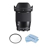 Sigma 16mm f/1.4 DC DN コンテンポラリーレンズ Nikon Z用 67mmマルチコーティングUVスリムフィルター付き マイクロファイバークリーニングクロス付き