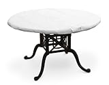 KoverRoos 21650 DuPont Tyvek 60 in. x 40 in. Oval Table Top Cover, White - 64 L x 45 W in.