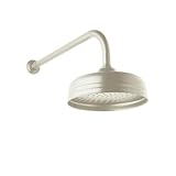 Rohl U.5205STN 8-Inch Diameter Perrin and Rowe Single Function Showerhead, Satin Nickel by Rohl