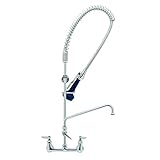 T&S Brass B-0133-A12-B08C Easy Install Pre-Rinse Spring Action Wall Mount Base with 8-Inch Centers a