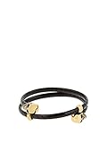 ALEXANDER MCQUEEN Double twisted-leather bracel...