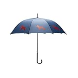 The San Francisco Umbrella Company Schnauzer Stick Umbrella, Navy Blue/Red