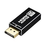 ULT-WIIQ DisplayPort to HDMI 変換アダプタ 4K@120Hz DP to HDMIアダプタ 4K 3D対応 HDMI コネク 金メッキディスプレイポートDP（ オス） to HDMI (メス）アダプタ（オスからメス、逆方向に非対応)