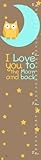 Green Leaf Art I Love You to The Moon Growth Chart [並行輸入品]
