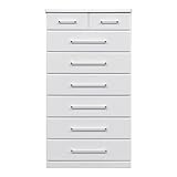 アルファタカバ ベビータンスシリーズ マリーダ 80cm幅7段 ホワイト