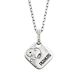 [ホワイトクローバー] スヌーピー PEANUTS ネックレス シルバー925 サージカルステンレス いぶし加工 PNT-N003SV