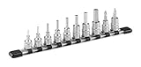 トネ(TONE) ヘキサゴンソケットセット(ホルダー付) HH310 差込角9.5mm(3/8") 内容10点