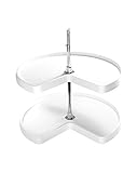 Rev-A-Shelf - 6472-32-11-52 - 32 in. White Polymer 2-Shelf Kidney Shape Lazy Susan Set [並行輸入品]