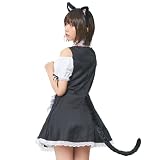 クリアストーン(Clearstone) けもみみしっぽセット コスプレ ハロウィン 黒ねこ ユニセックス ブラック
