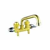 Glacier Bay jy5020191 2-handleランドリートレイ蛇口in Rough真鍮仕上げ