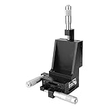 xyzリニアステージ, 手動精密リニアステージ、80 * 80mm SEMXYZL80-ACR XYZ高精度リフトリニアモーション手動ステージ微調整スライドテーブル