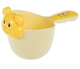 ベビーシャワーの水スプーン/ベビーシャンプー水泳のおもちゃ水ベイラースプーンお玉イエロー