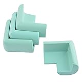 uxcell コーナークッション　コーナーガード　コーナーパッド　コーナーカバー エッジ カバー パッド リビングルーム用 家具 気泡ゴム製 薄緑色 4 個入れ