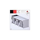 パール金属 HB-1779 メイドインジャパン ステンレス製調味料ラック(ストッカー3個付)