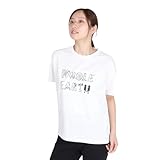 ホールアース(Whole Earth) 半袖 ロゴ Tシャツ WE2TDZ54 WHT ホワイト 速乾 (ホワイト/S/Lady's)