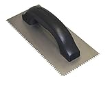 Kraft Tool HC170P Hi Craft Sawtooth V-Notch Trowel with 9 x 4-Inch Steel Blade, 3/16 x 5/32-Inch [並行
