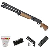 S&T M870 ロング リアルウッド エアーショットガン（レミントン刻印）【レシーバーレールセット】