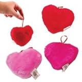 Lot Of 12 Assorted Color Plush Hanging Heart Toys [並行輸入品]