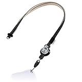 ELECOM スマートフォン用のびるストラップ コードリール付き 落下防止クリップ付き ブラック MPA-ST01BK