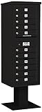 Salsbury Industries 3413s-11blk 4 C Pedestalメールボックス、ブラック