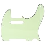 Musiclily 8穴 TL テレキャスターピックガードFender USA/メキシコスタンダードTeleエレキギター用、ミント3P