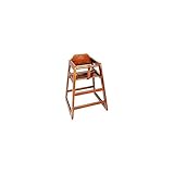 Winco CHH-104 Unassembled Wooden High Chair, Walnut