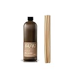 阪和 メルシーユー リードディフューザー MRUS-50-BA 詰替用オイル 480ml ブラックアンバー + リード ラタン 54cm 10本入