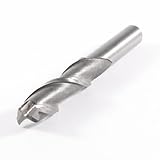 uxcell　エンドミルカッター　HSS-AL　グレー　螺旋状刃溝　53mm切削深さ　110mm全長　グレー色