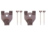 鉄並Xﾌｯｸ 中 茶 2個入 F-0009 フクイ