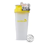 SAIJIRUSHI プロテインシェイカー ボトル ライノジム (ピンク, 400ml)