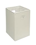 Badger Basket Folding Hamper and Storage Bin, Ecru by Badger Basket