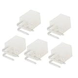 uxcell　ATXコネクタ　オートカーATXコネクタ　プラグのジャック電源　PCBボード　5個 4ピン 90度
