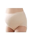 ビエスディディ　レディース　コットン　無地　シームレス　ハイウェスト　ストレッチ　女性妊娠　ショーツ　フレッシュ　One size
