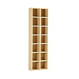 arne 本棚 日本製 完成品 2列 7段 幅50cm 高さ170cm 可動棚 シェルフ コミック収納 ラック H-001 2×7 ナチュラル