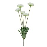 Dovewill シルク　椿の花　観葉植物　人工フラワー　造花　描画室　パーティー　家　装飾　全５色選べ - ホワイト