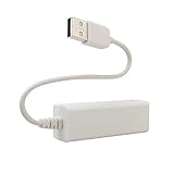 白の Caxico USB 2.0 に 10/100 の高速イーサネット ネットワーク アダプター