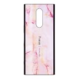 Xperia 1専用背面ケース Premium Marble Pink