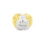 DMC NATURA ナチュラ 毛糸 中細～合太 #16 イエロー 50g 約155m DMC302J