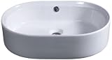 EAGO ba132 22インチ楕円形セラミックAboveマウントBasin