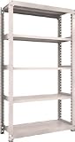 ＴＲＵＳＣＯ　Ｍ３００Ｋｇ型中量棚１２００×４７１×Ｈ２１００単体　ネオグレ M3-7455NG(ﾈｵｸﾞﾚｰ)(P)